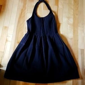 Ganni halter dress in black size Medium